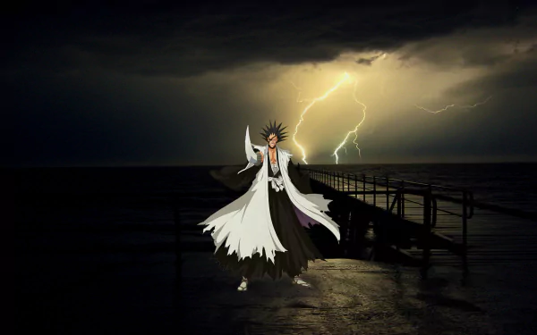 Gotei 13 Kenpachi Zaraki Anime Bleach HD Desktop Wallpaper | Background Image