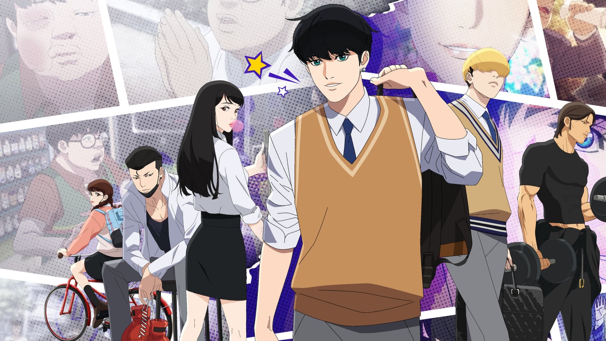 Lookism Anime HD Wallpaper Bold Characters Sharp Drama