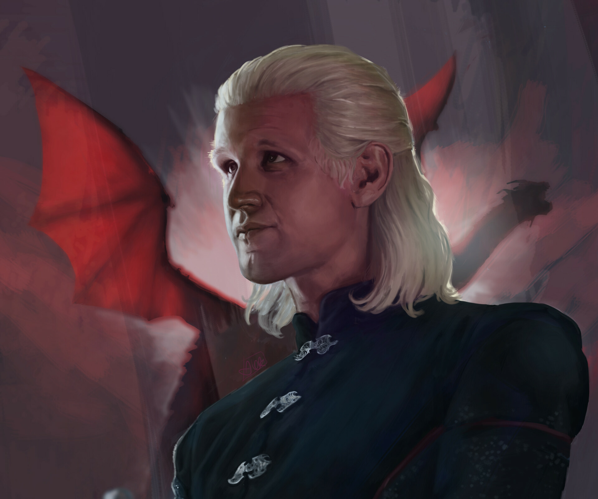 Daemon Targaryen's black tenacity by aLEK