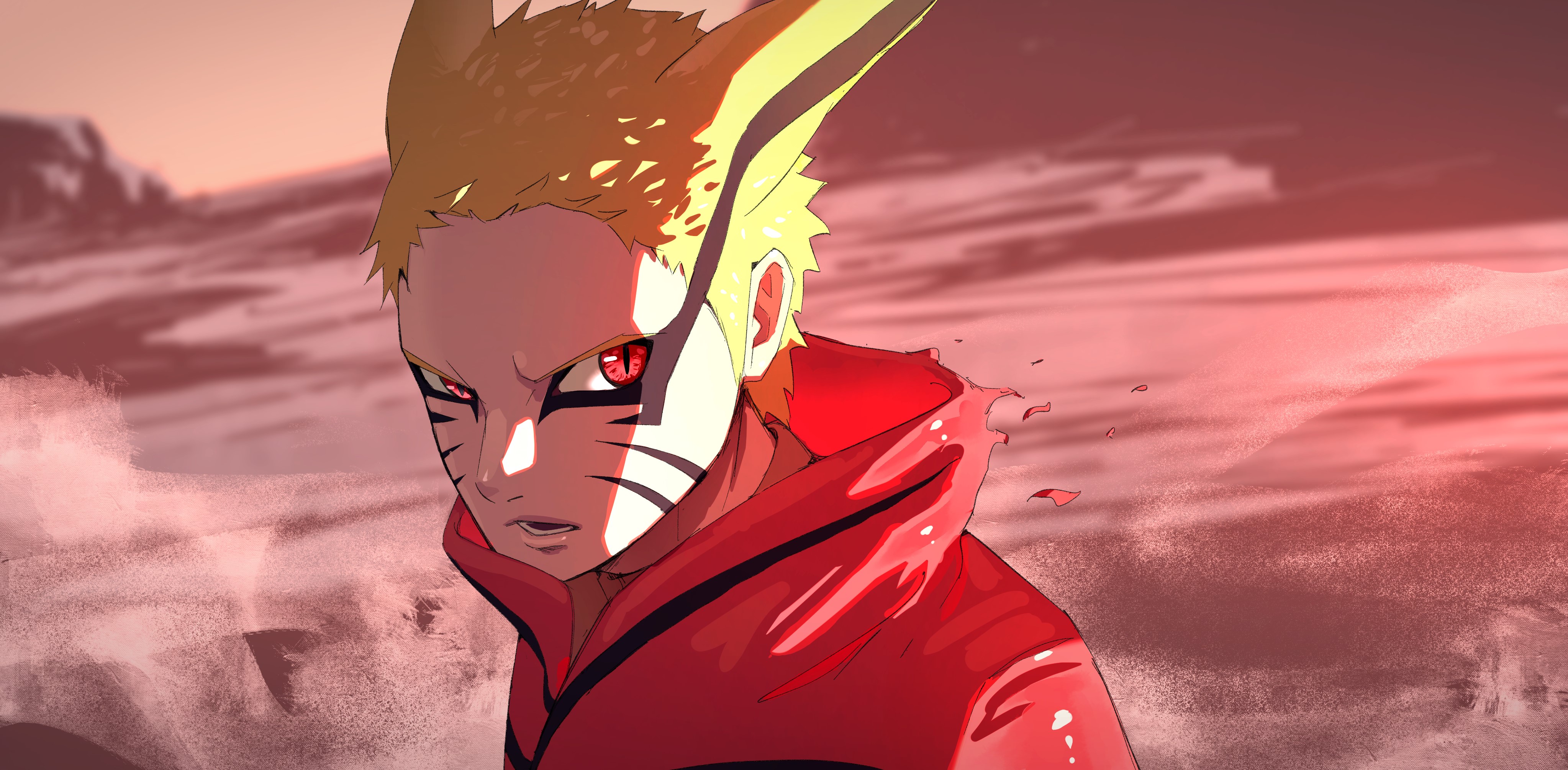 Naruto Baryon Mode, shippuden, naruto uzumaki, ninetails, fourtails, anime,  HD phone wallpaper