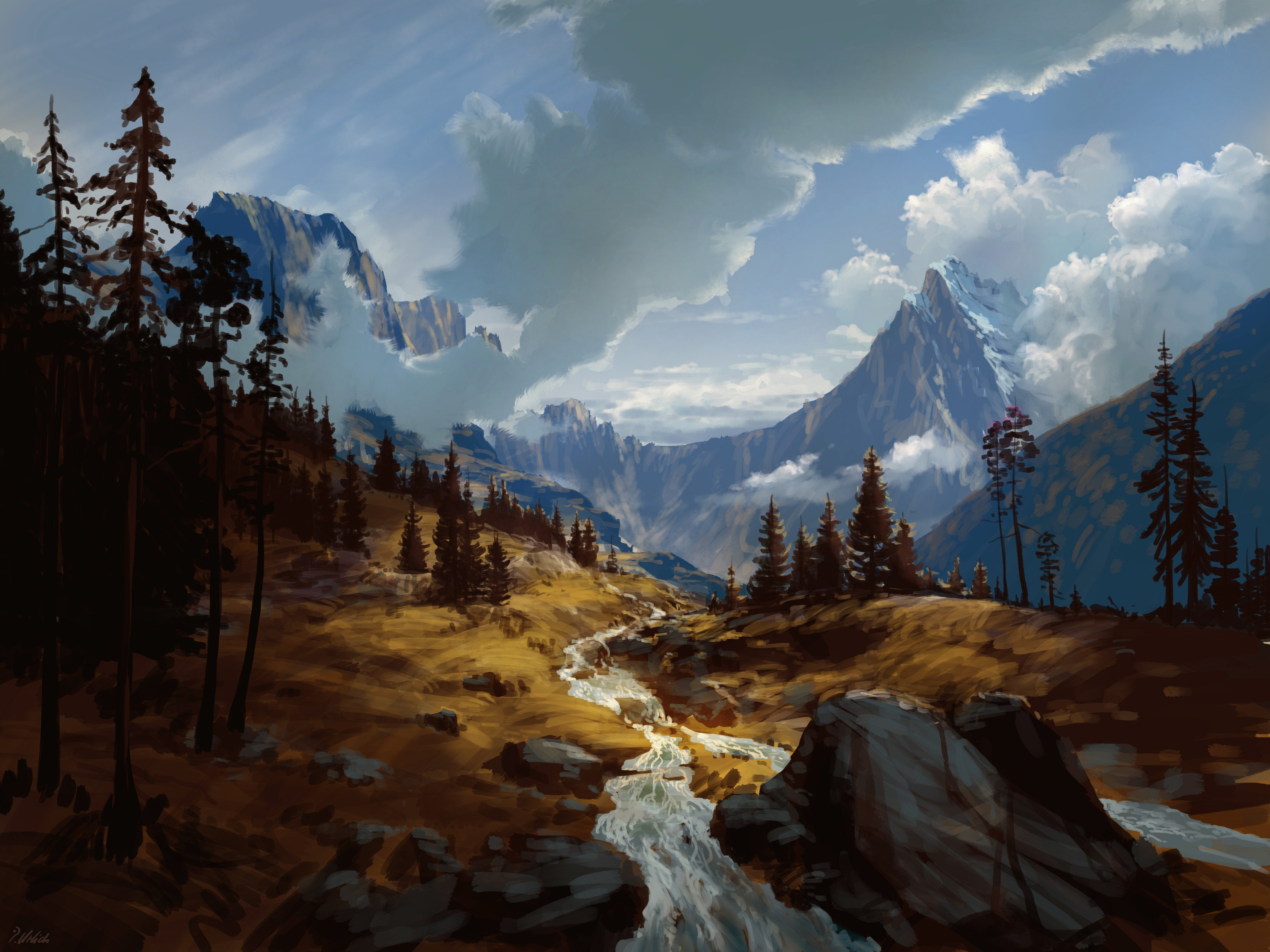 Download Artistic Landscape 4k Ultra HD Wallpaper by Philipp A. Urlich