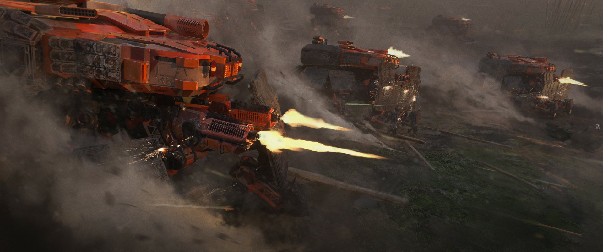 Download Sci Fi Robot HD Wallpaper by Felix Riaño