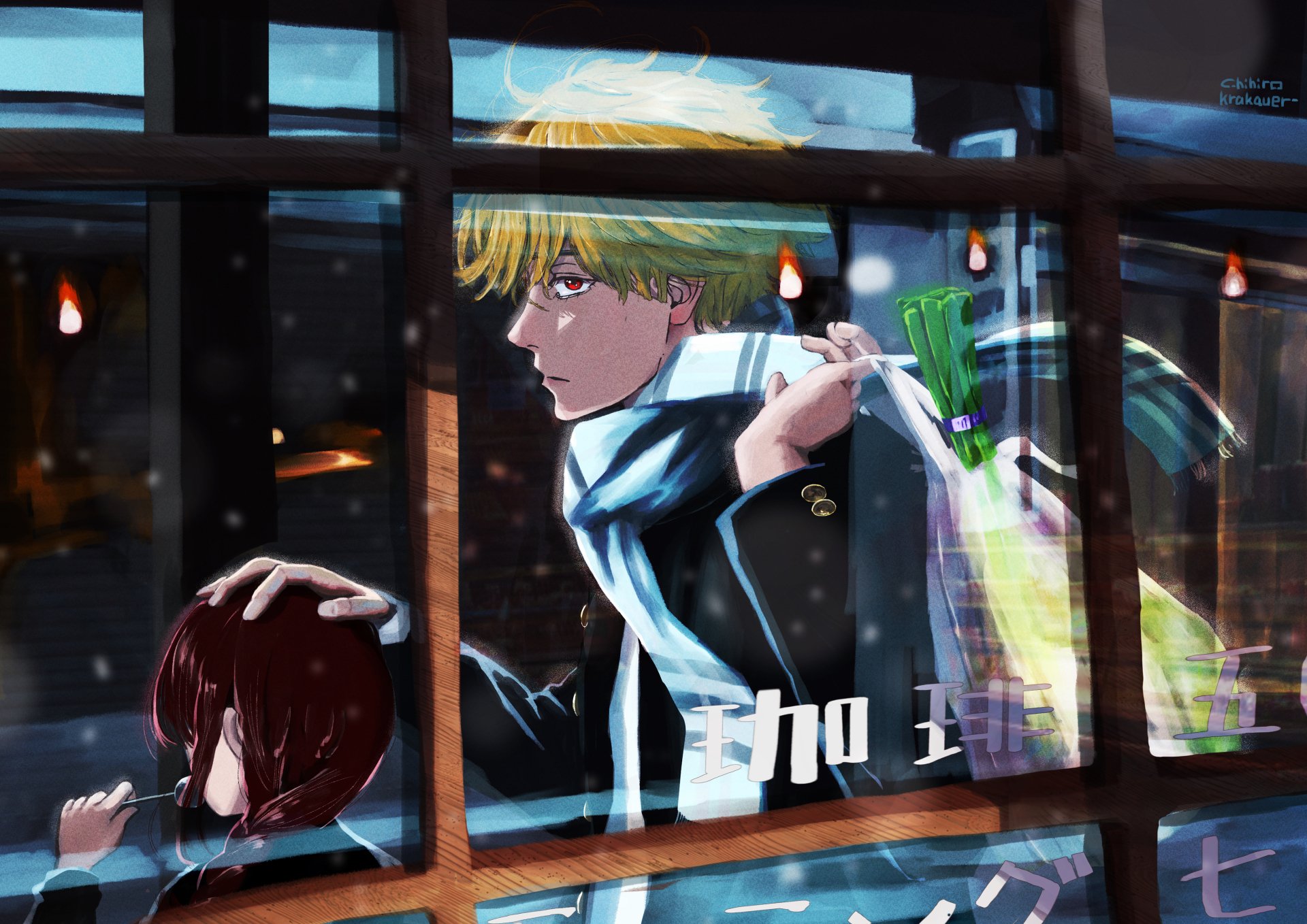 Download Denji (Chainsaw Man) Nayuta (Chainsaw Man) Anime Chainsaw Man 4k Ultra HD Wallpaper by Chihirokrakauer