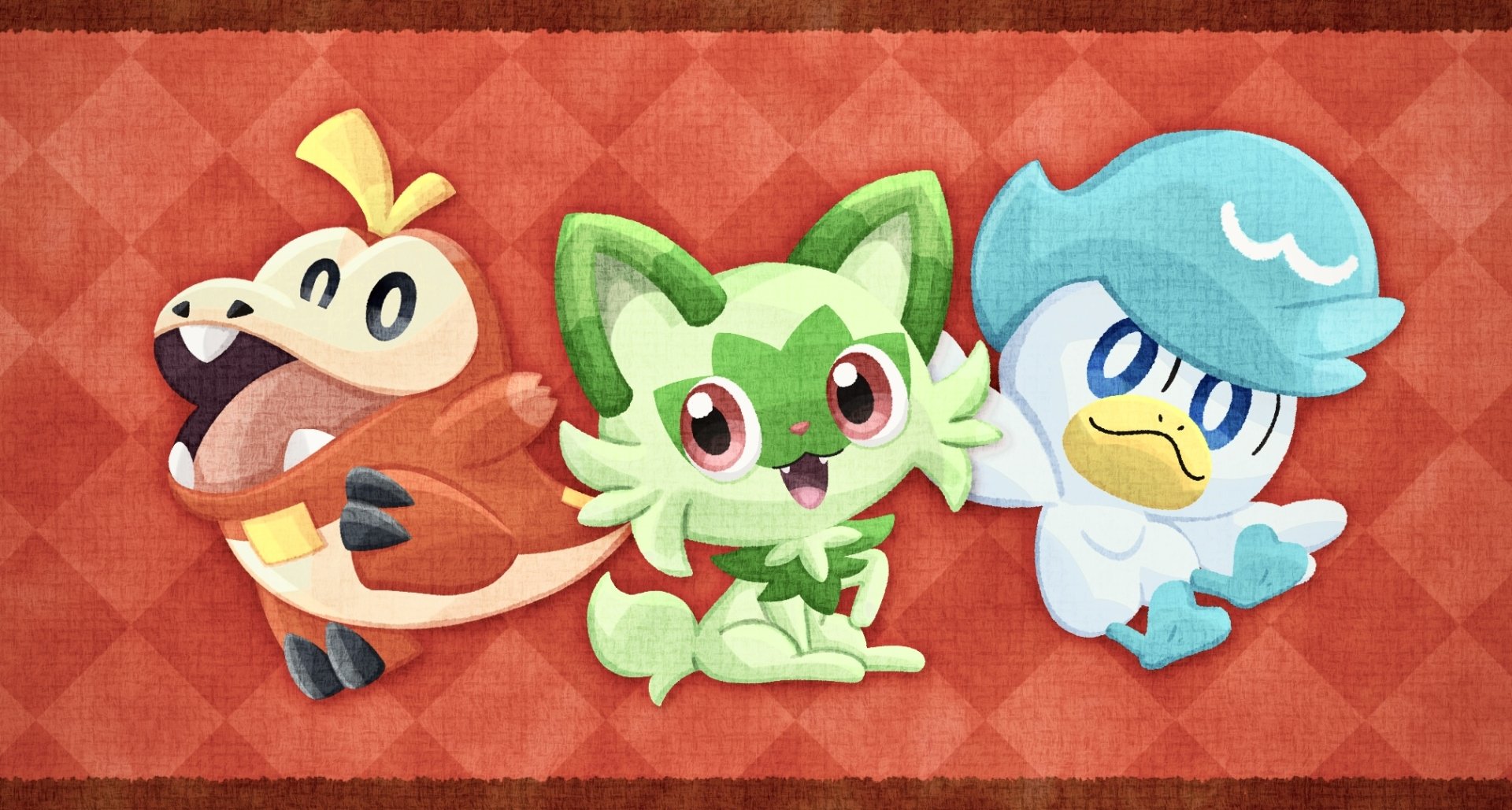 Download Sprigatito (Pokémon) Quaxly (Pokémon) Fuecoco (Pokémon) Video Game Pokémon: Scarlet And Violet HD Wallpaper by Ririko