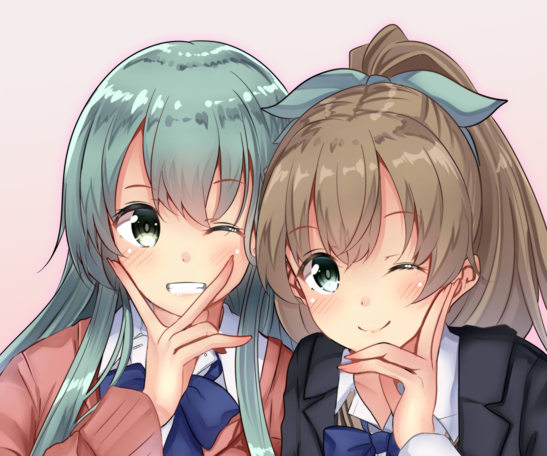 Download Kumano (Kancolle) Suzuya (Kancolle) Anime Kantai Collection HD Wallpaper by Himura Moritaka