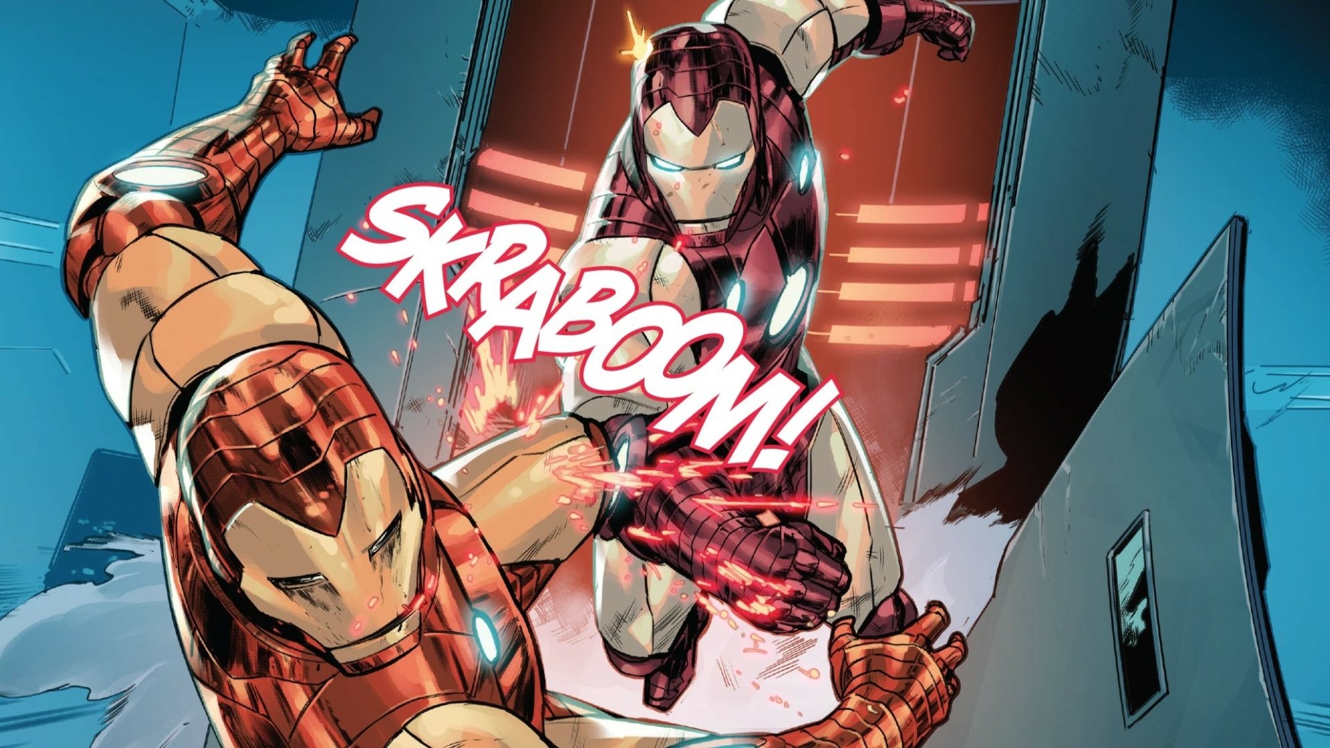 Download Comic Iron Man HD Wallpaper by Juan Frigeri