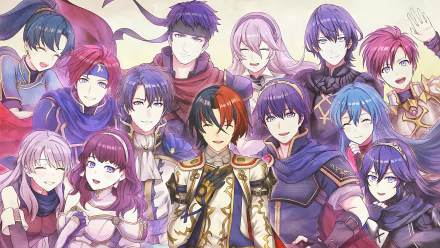 Lyn (Fire Emblem) Leif (Fire Emblem) Lucina (Fire Emblem) Ike (Fire Emblem) Alear (Fire Emblem) video game Fire Emblem Engage HD Desktop Wallpaper | Background Image