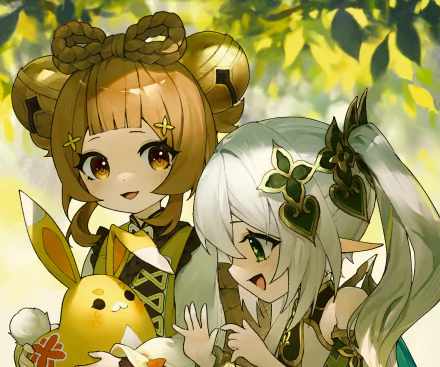  Nahida &amp; Yaoyao by Juffles