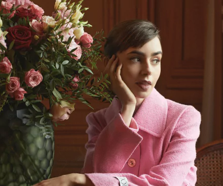 Celebrity Lily Collins HD Desktop Wallpaper | Background Image