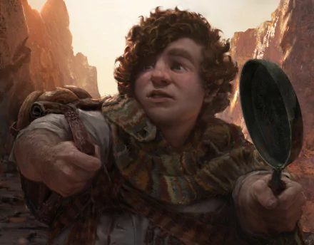  Magic the Gathering: "Sam, Loyal Attendant", Lord of the Rings: Tales of Middle-Earth by Campbell White