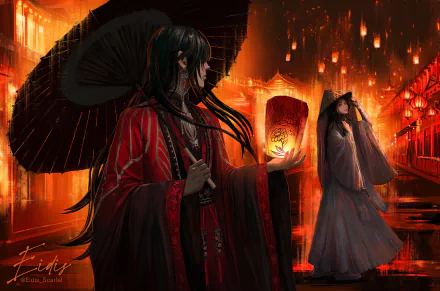  Lantern festival in the Ghost city by Eidis Scarlet