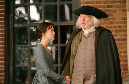 Donald Sutherland Keira Knightley movie Pride & Prejudice HD Desktop Wallpaper | Background Image