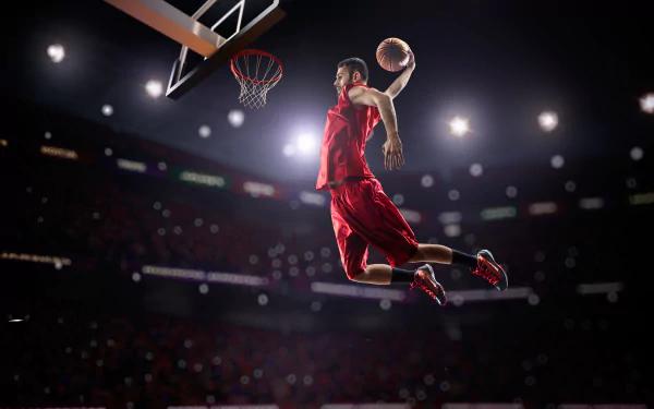 basketball Sports dunk HD Desktop Wallpaper | Background Image