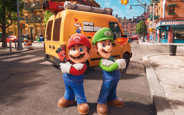 Luigi Mario movie Super Mario Bros. (2023) HD Desktop Wallpaper | Background Image