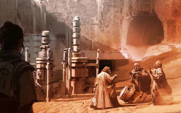  Rey Finds Tusken Raiders