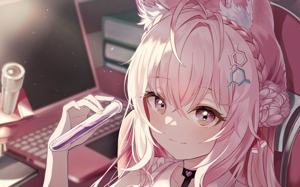 Anime Virtual Youtuber Hakui Koyori Hololive HD Wallpaper | Background Image