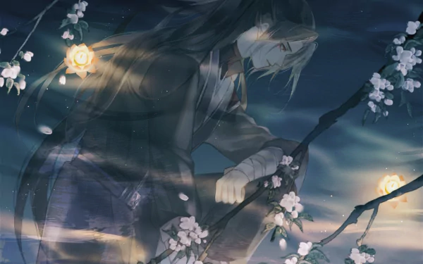Anime The Husky and His White Cat Shizun HD Desktop Wallpaper | Background Image