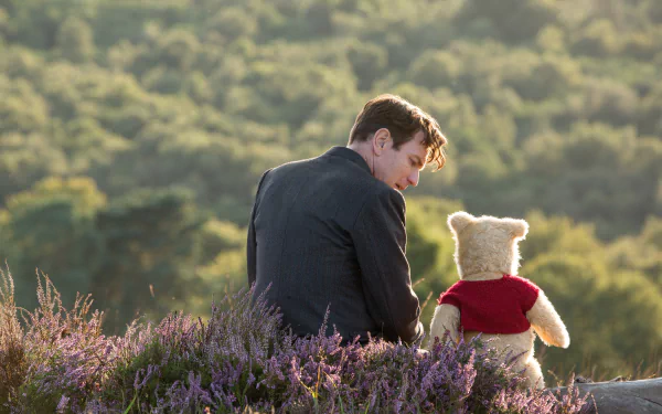 Winnie the Pooh Ewan McGregor movie Christopher Robin HD Desktop Wallpaper | Background Image