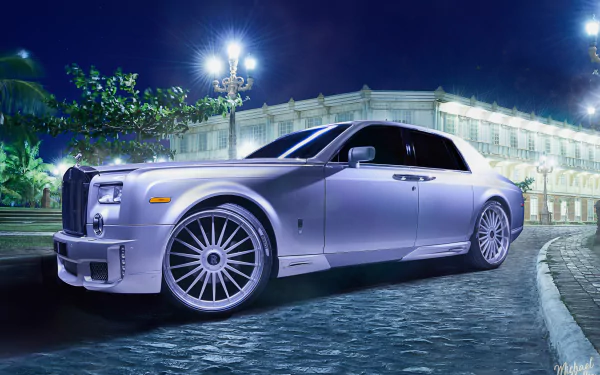 Luxurious Rolls-Royce Ghost in high-definition wallpaper for desktop background.