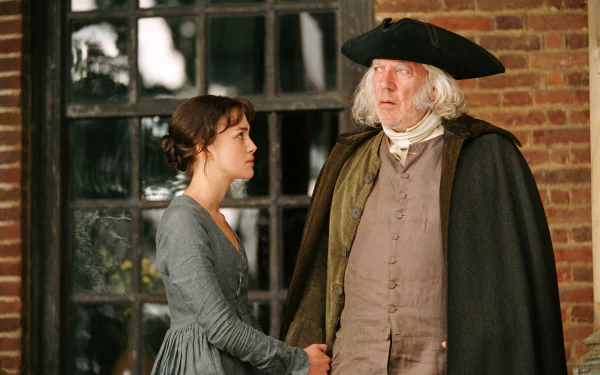 Donald Sutherland Keira Knightley movie Pride & Prejudice HD Desktop Wallpaper | Background Image
