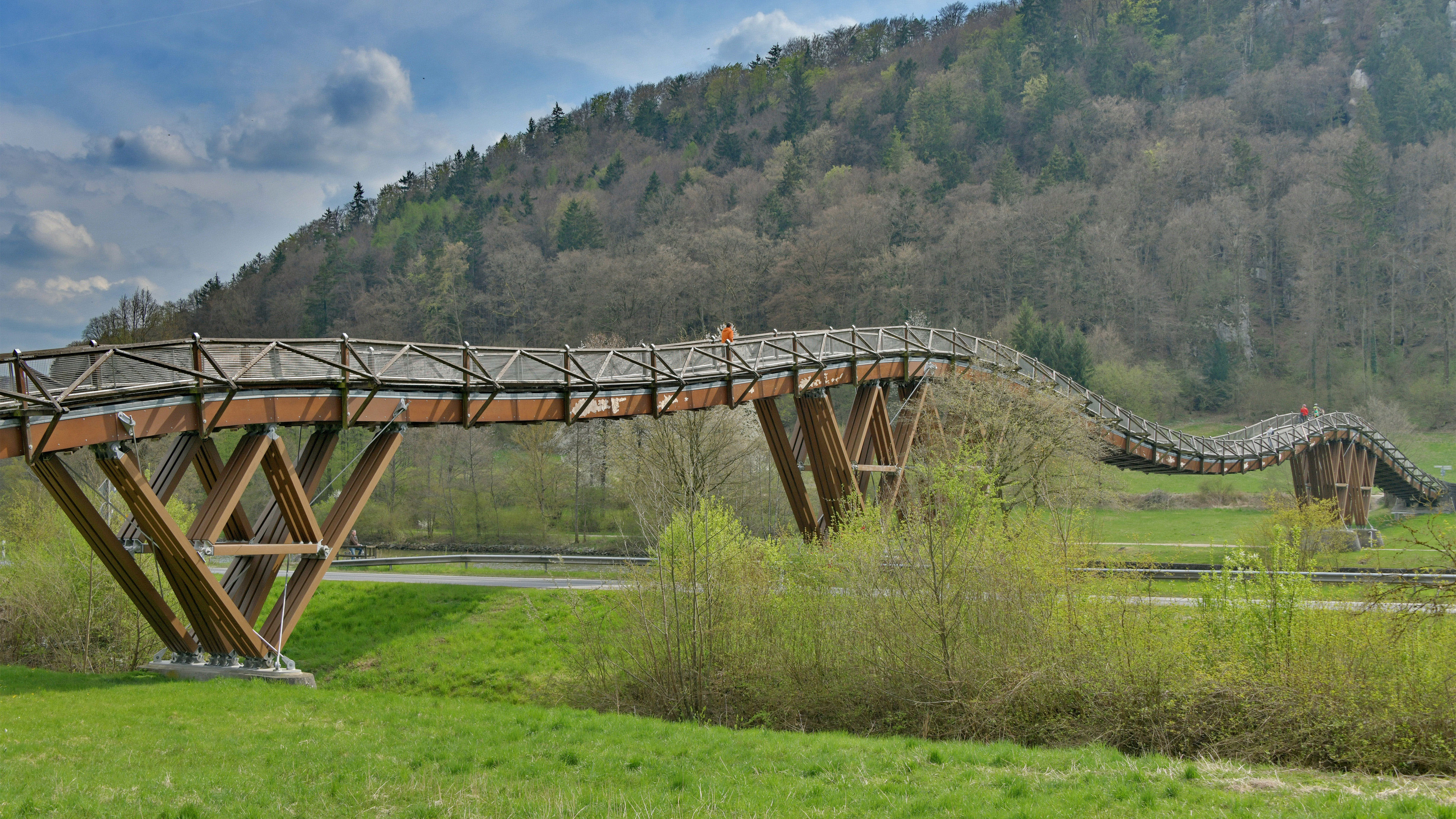 Wooden bridge "Tatzlwurm" – Essing – Germany by Rüdiger Hess