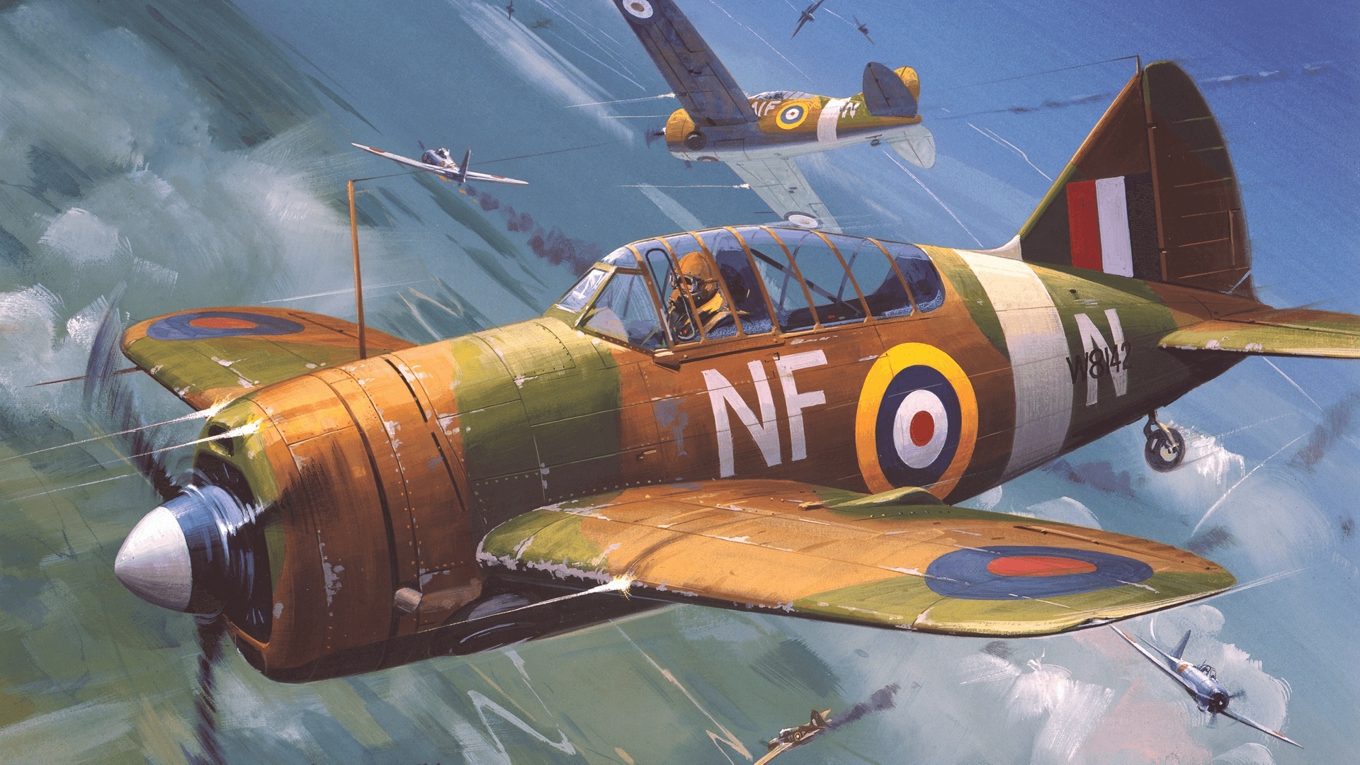 Military Brewster F2A Buffalo HD Wallpaper | Background Image
