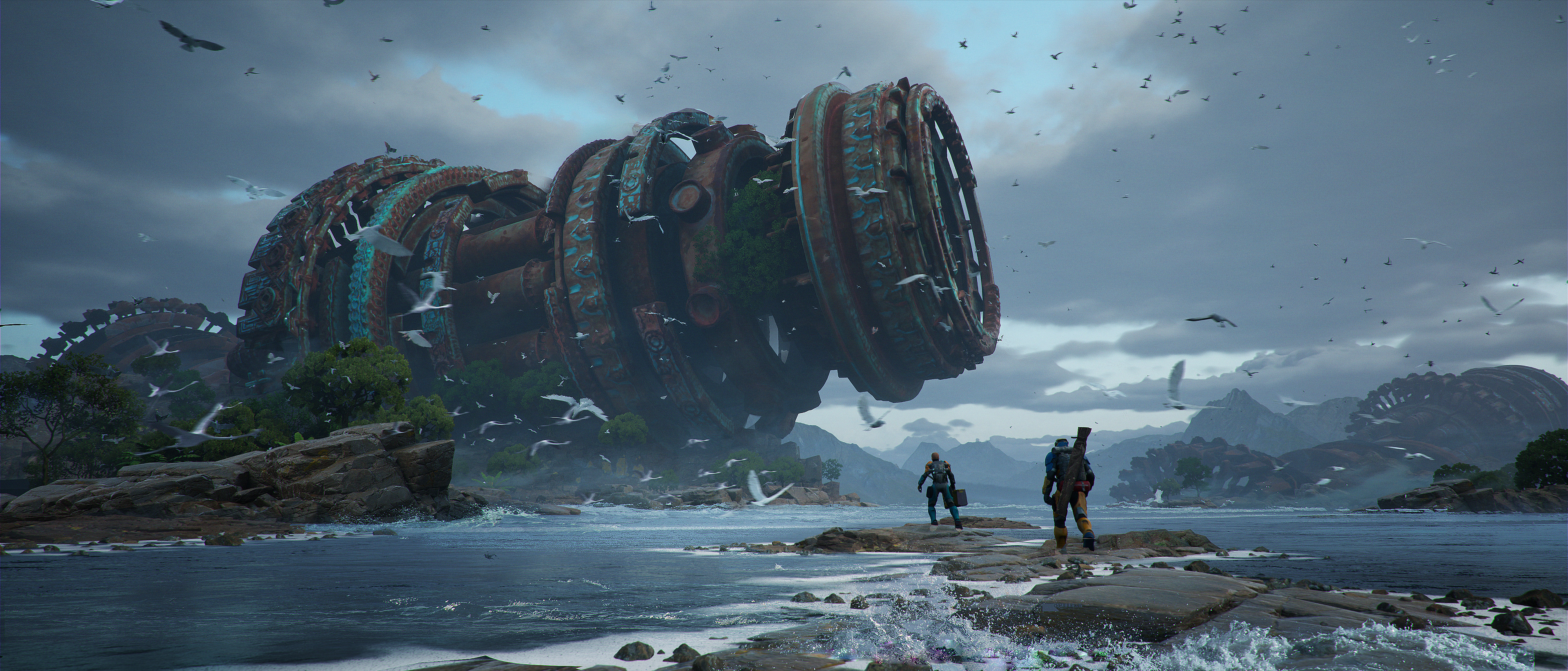 Sci Fi Wreck HD Wallpaper | Background Image
