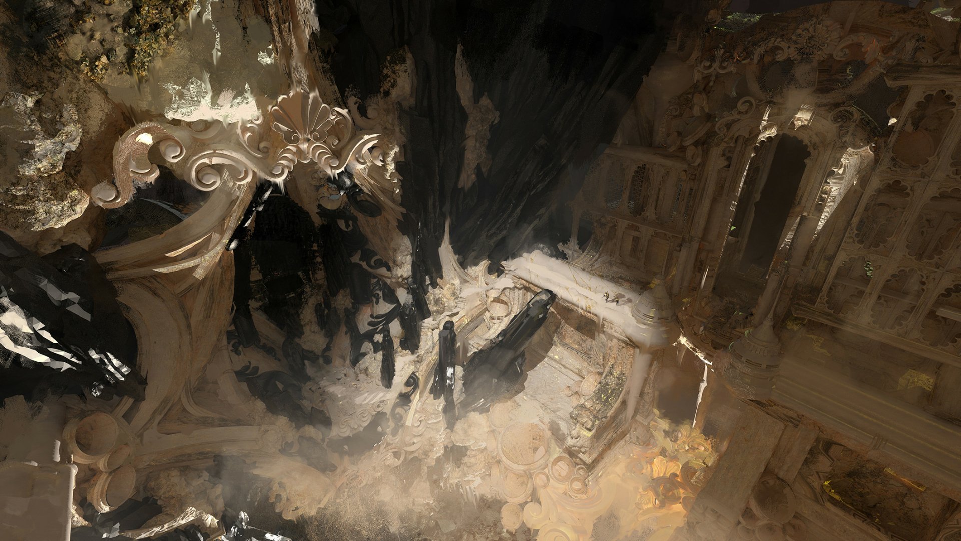 Download Fantasy Temple HD Wallpaper by Sebastian Luca | 2120x1192 ...