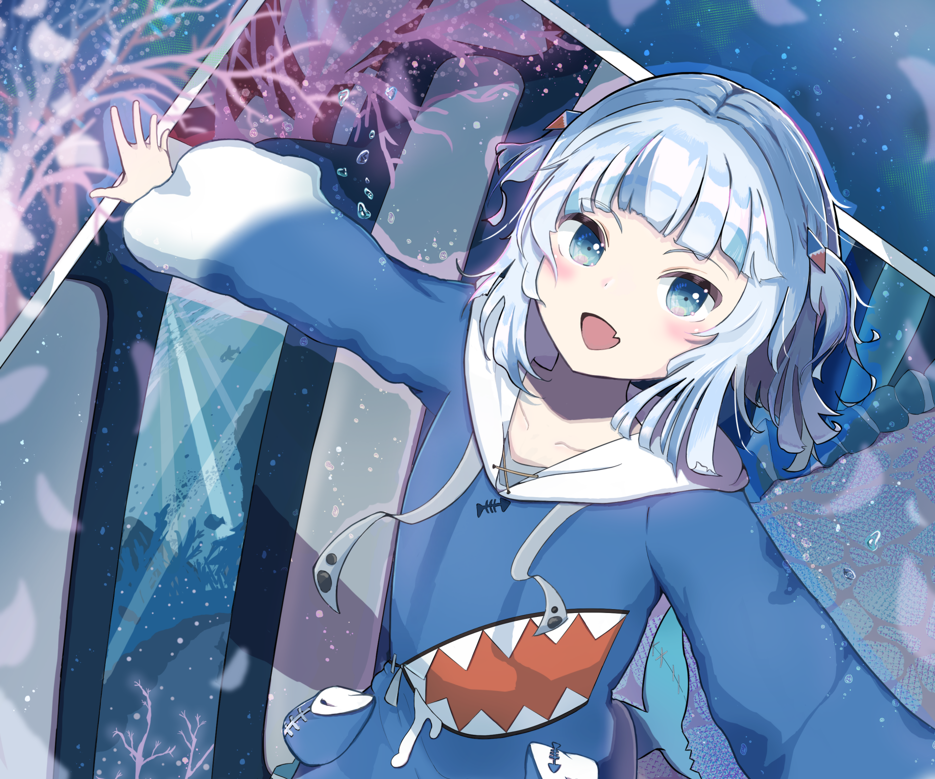 Download Hololive Gawr Gura Anime Virtual Youtuber HD Wallpaper by たかま(gahara)