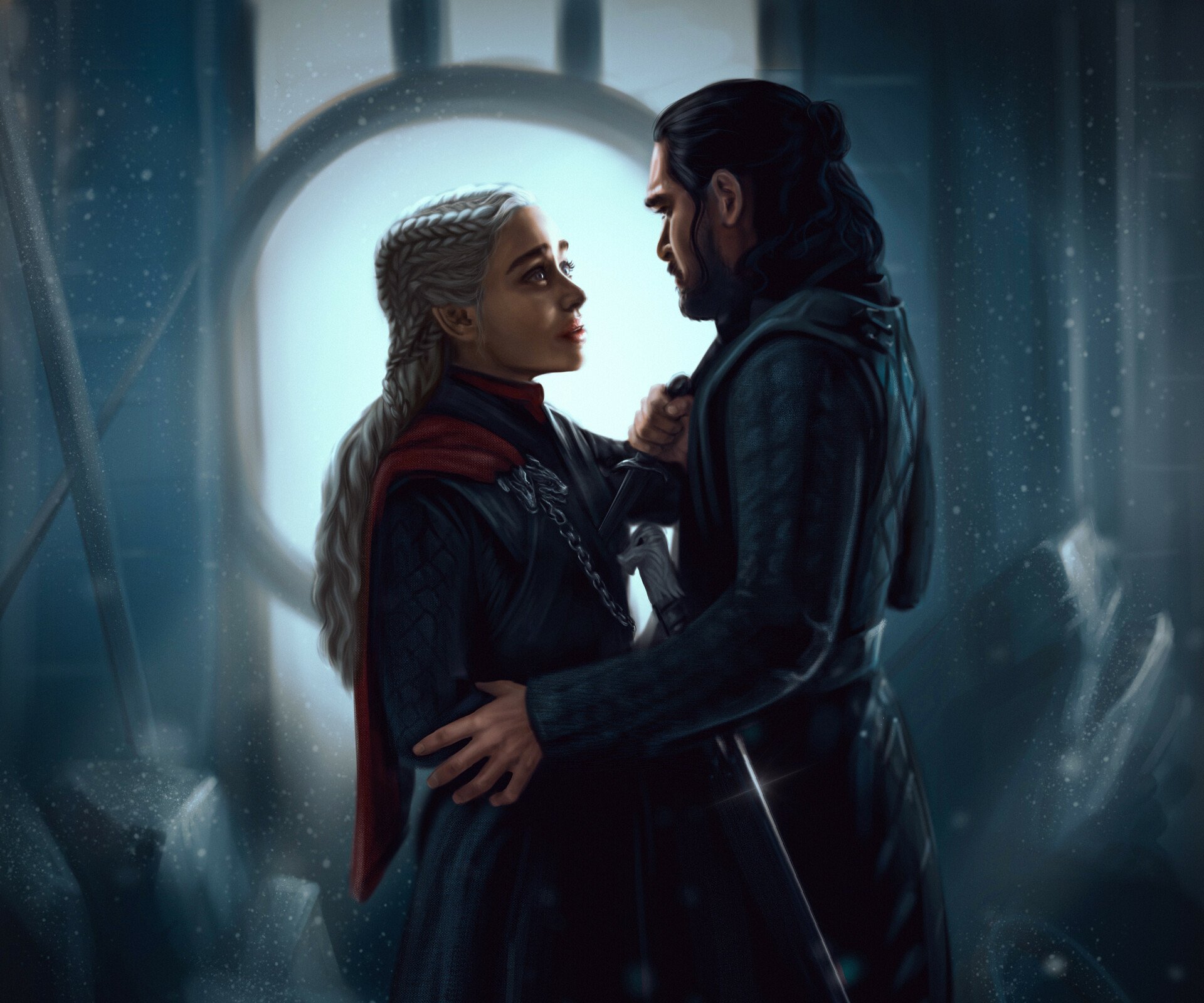 Download Jon Snow Daenerys Targaryen TV Show Game Of Thrones HD Wallpaper by Nicky Nesterenko