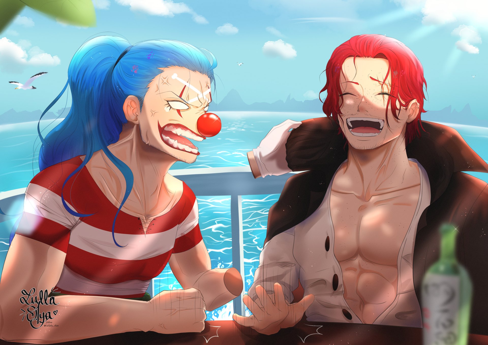 Download Shanks (One Piece) Buggy (One Piece) Anime One Piece HD Wallpaper by LullaMya