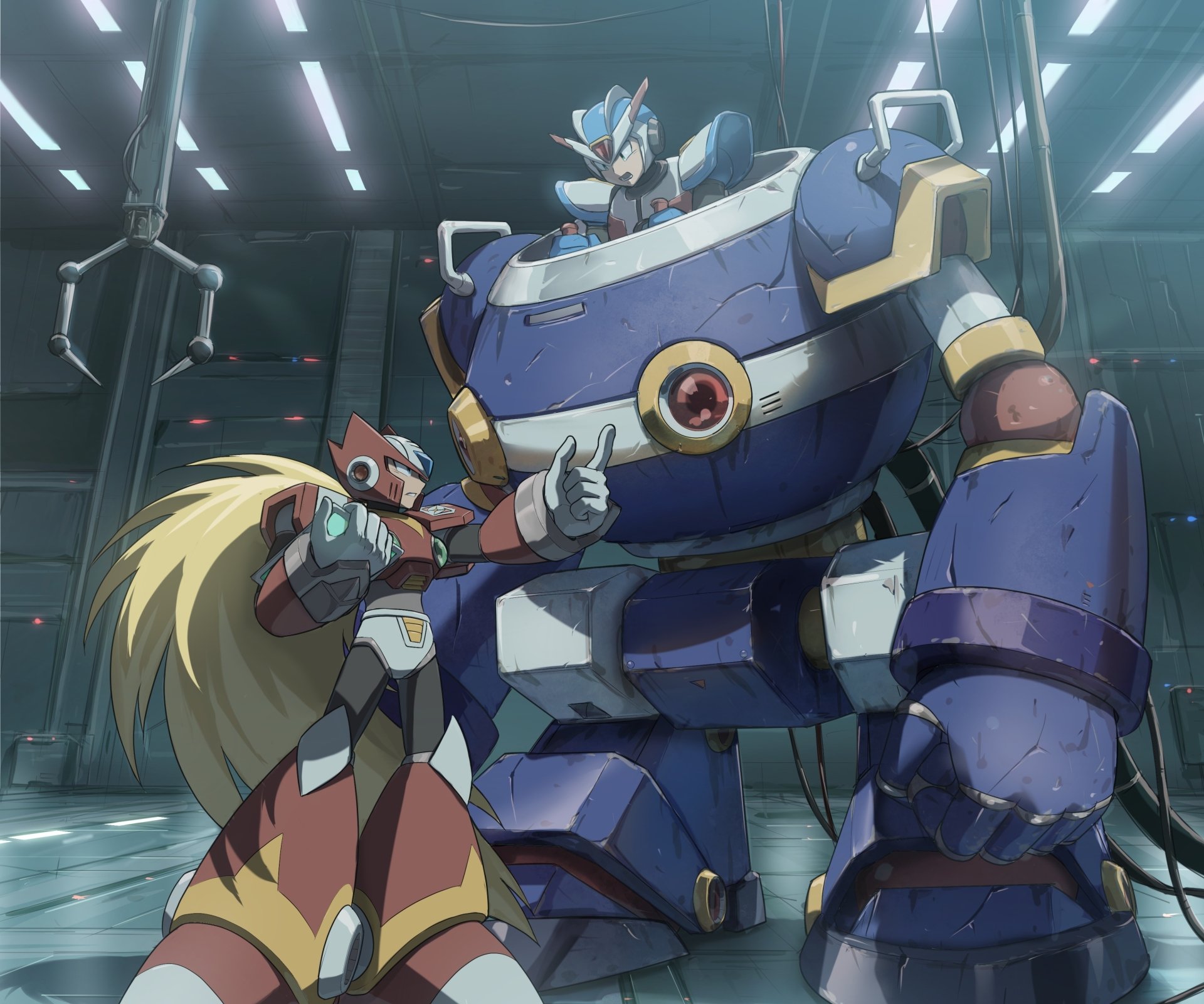 Download Video Game Mega Man HD Wallpaper by star orange x