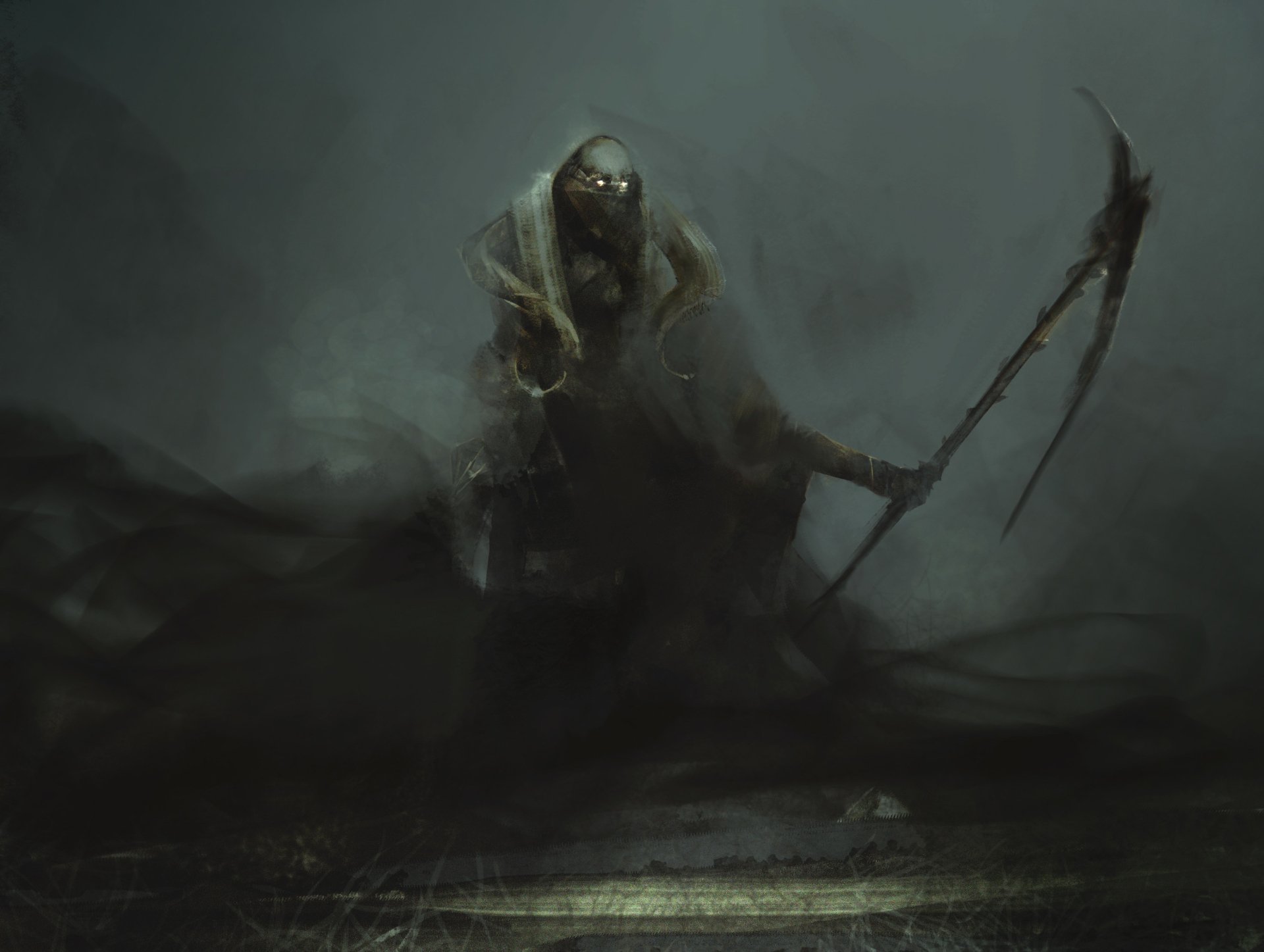 Download Dark Warrior HD Wallpaper by Vladimir Matyukhin