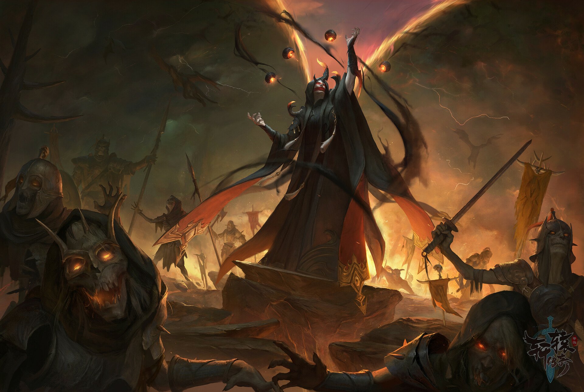 Download Dark Sorceress HD Wallpaper by v wei