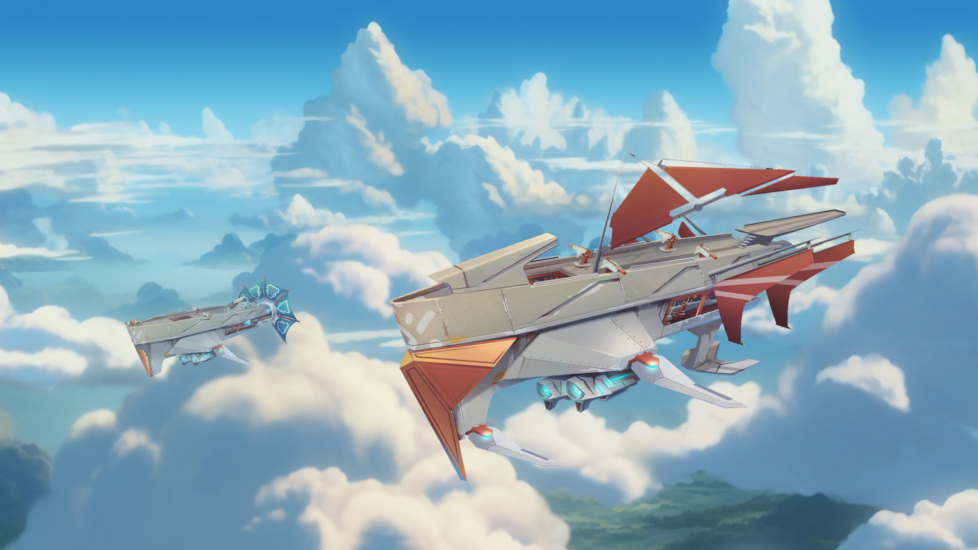 Download Video Game Lost Skies 4k Ultra HD Wallpaper
