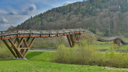  Wooden bridge &quot;Tatzlwurm&quot; – Essing – Germany by Rüdiger Hess