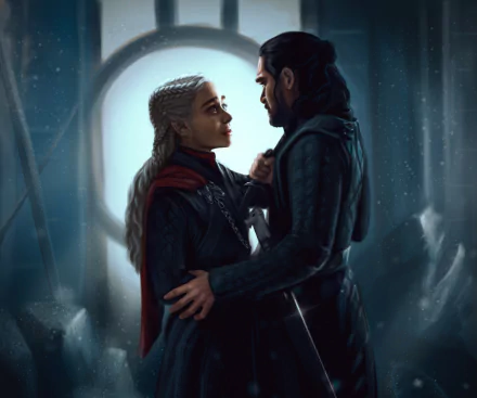 Jon Snow Daenerys Targaryen TV Show Game Of Thrones HD Desktop Wallpaper | Background Image
