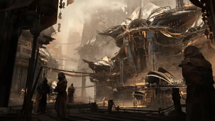 fantasy building HD Desktop Wallpaper | Background Image