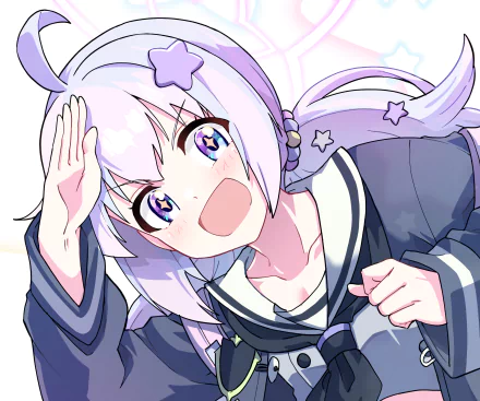 HD PC desktop wallpaper featuring Uzawa Reisa from the video game Blue Archive in a vibrant, dynamic anime-style illustration.