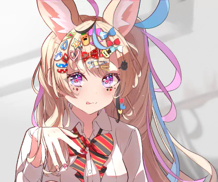 HD anime-style PC wallpaper featuring hololive Virtual YouTuber Omaru Polka with vibrant colors and detailed character design.