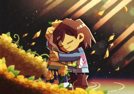  Frisk and Asriel by 綿野レモンT