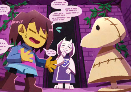 Toriel (Undertale) Frisk (Undertale) video game Undertale HD Desktop Wallpaper | Background Image