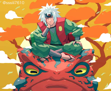 Jiraiya &amp; Gamakichi by しう