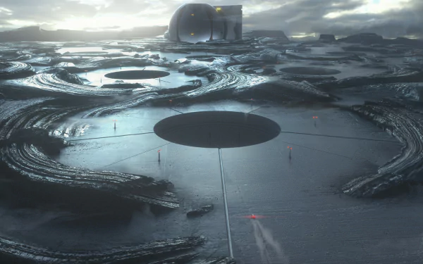 Sci Fi Structure HD Desktop Wallpaper | Background Image