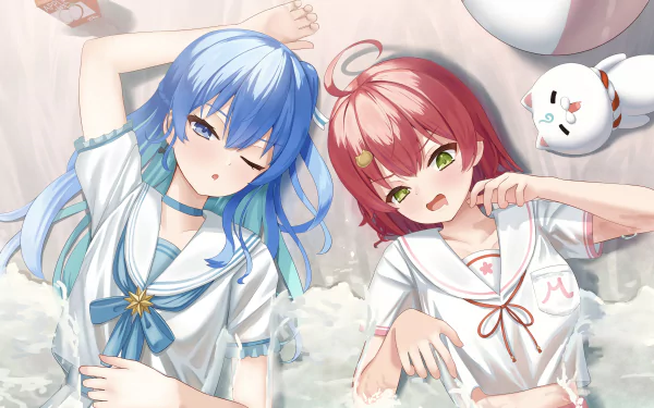  Hoshimachi Suisei &amp; Sakura Miko