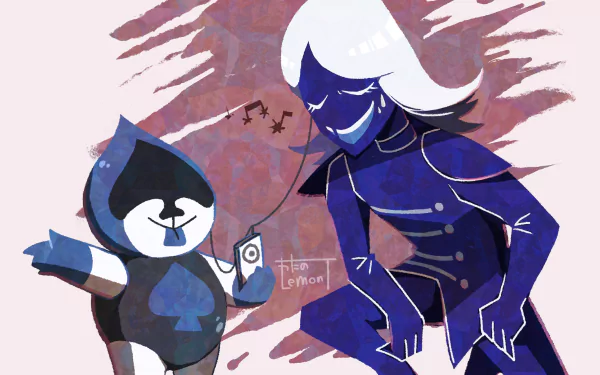 Rouxls Kaard (Deltarune) Lancer (deltarune) video game deltarune HD Desktop Wallpaper | Background Image
