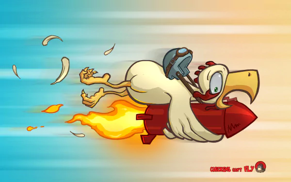 video game Chickens Can't Fly HD Desktop Wallpaper | Background Image