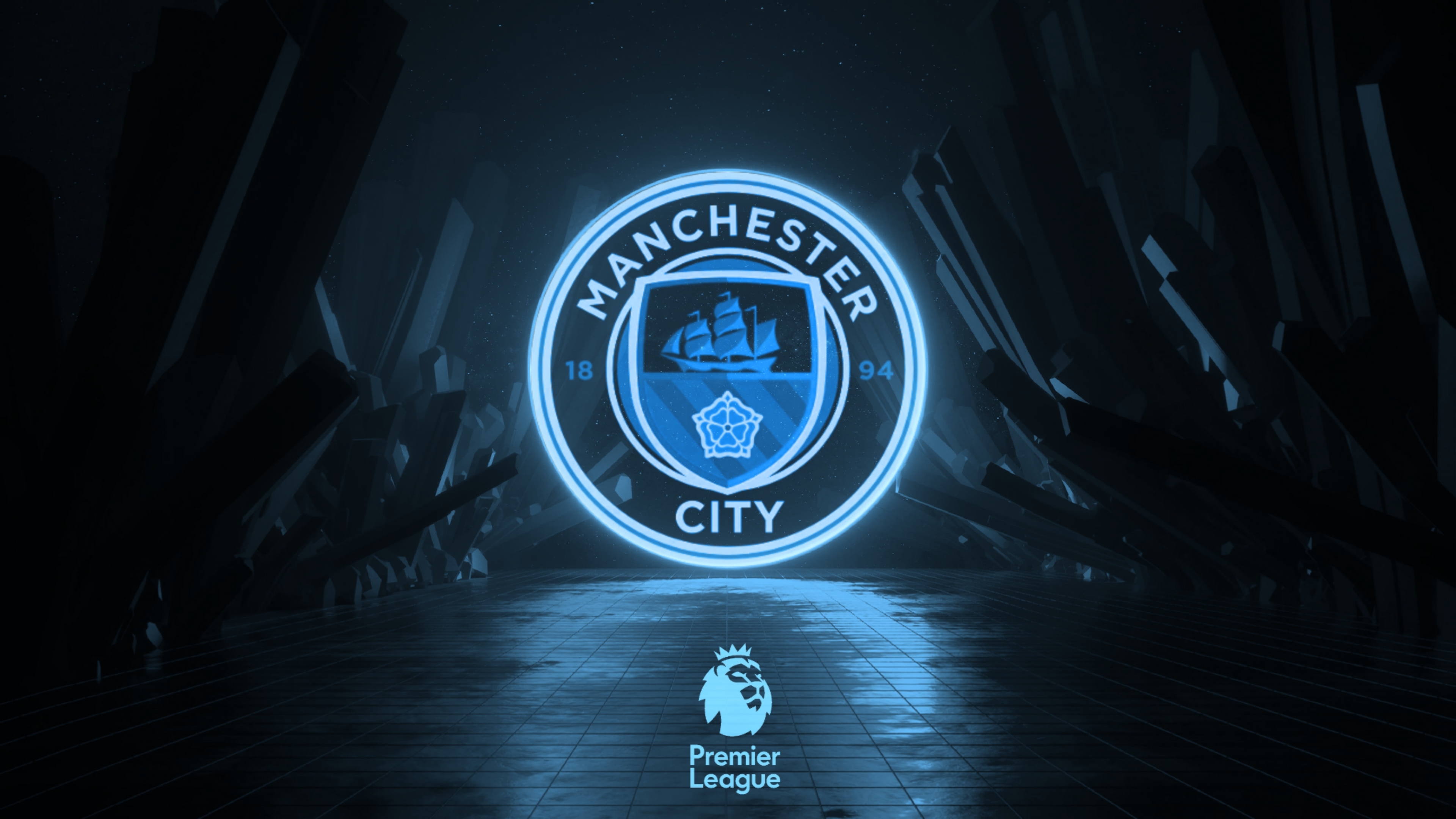 Download wallpapers Manchester City, Football Club, New emblem