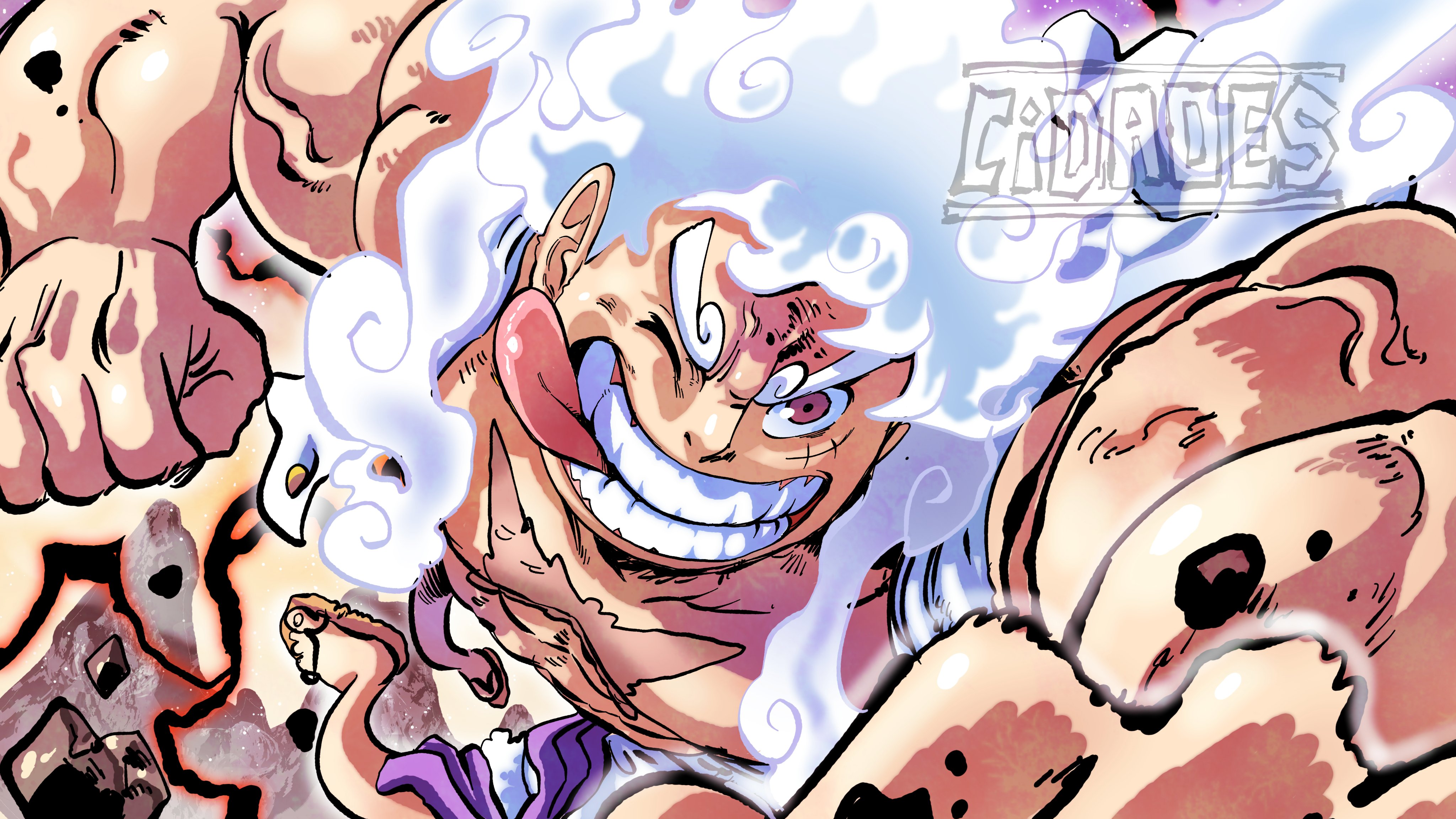 Monkey D. Luffy - Gear 5 by Cidades_Art