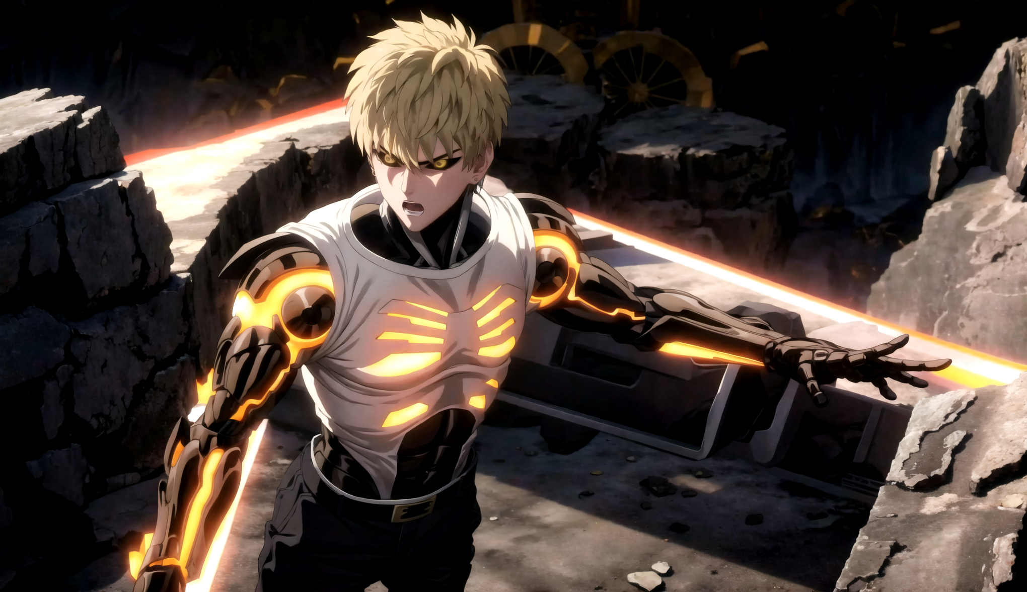 Saitama Genos One Punch Man HD 4K Wallpaper #6.3080